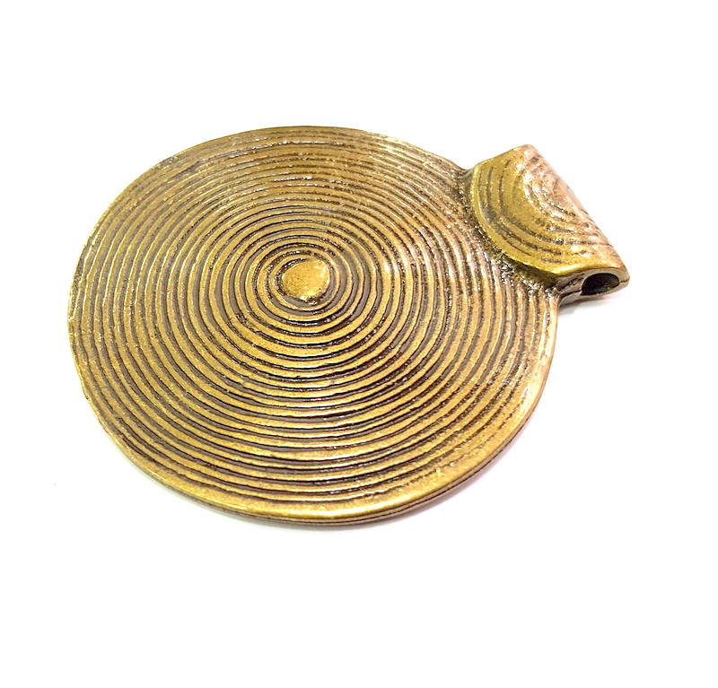 Antique Bronze Pendant Antique Bronze Plated Metal Pendant (54mm) G13926