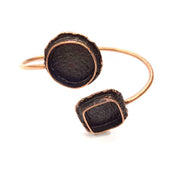 Copper Bracelet Blanks Bangle Blanks Cuff Blanks Adjustable Bracelet Blank Antique Copper Plated Brass (20mm and 14x14mm Blanks ) G10696