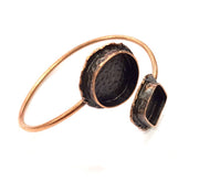 Copper Bracelet Blanks Bangle Blanks Cuff Blanks Adjustable Bracelet Blank Antique Copper Plated Brass (20mm and 14x14mm Blanks ) G10696