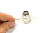 Silver Bracelet Blanks Bangle Blanks Cuff Blanks Adjustable Bracelet Blank Antique Silver Plated Brass ( 10mm Blanks ) G10836