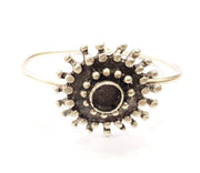 Silver Bracelet Blanks Bangle Blanks Cuff Blanks Adjustable Bracelet Blank Antique Silver Plated Brass ( 10mm Blanks ) G10847