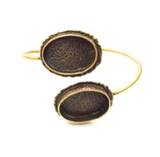 Bangle Blanks Antique Bronze Bracelet Blanks Cuff Blanks Adjustable Bracelet Blank Antique Bronze Plated Brass (24x17mm and 24x17mm ) G10850