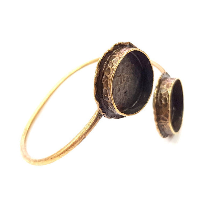 Bangle Blanks Antique Bronze Bracelet Blanks Cuff Blanks Adjustable Bracelet Blank Antique Bronze Plated Brass (20mm and 20mm ) G10851