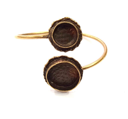 Bangle Blanks Antique Bronze Bracelet Blanks Cuff Blanks Adjustable Bracelet Blank Antique Bronze Plated Brass (20mm and 14mm ) G10858
