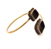 Bangle Blanks Antique Bronze Bracelet Blanks Cuff Blanks Adjustable Bracelet Blank Antique Bronze Plated Brass (14x14mm and 10x10mm ) G10863