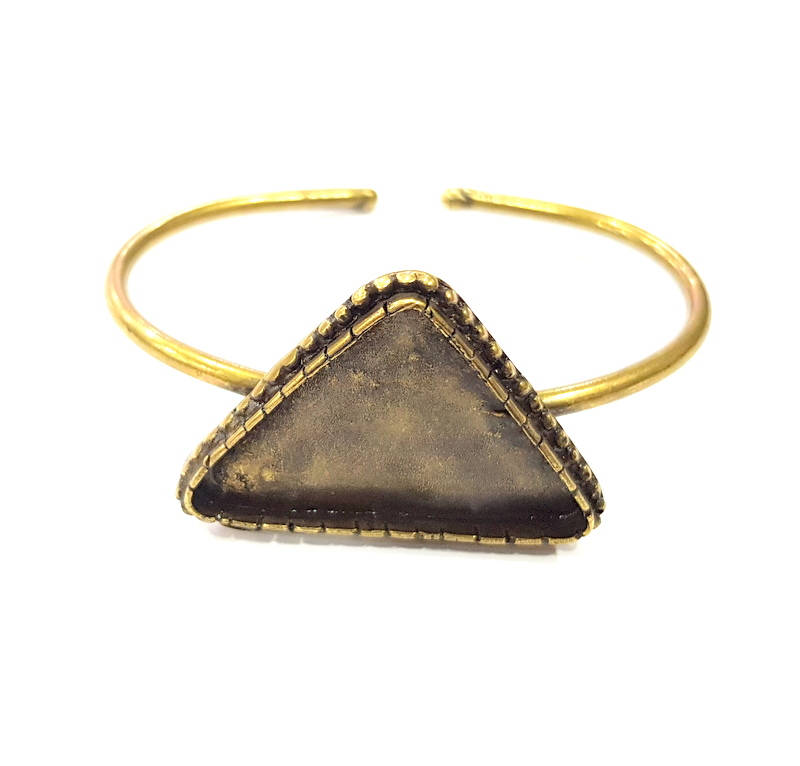 Bangle Blanks Antique Bronze Bracelet Blanks Cuff Blanks Adjustable Bracelet Blank Antique Bronze Plated Brass (35x24mm ) G10878