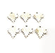 10 Leaf Charms Silver Charms Antique Silver Plated Metal (18x15mm) G10894
