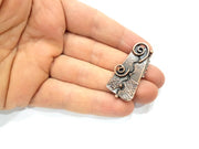 2 Copper Charm Antique Copper Charm Antique Copper Plated Metal (46x20mm) G16446