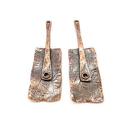 2 Copper Charm Antique Copper Charm Antique Copper Plated Metal (60x18mm) G10905