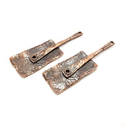2 Copper Charm Antique Copper Charm Antique Copper Plated Metal (60x18mm) G10905
