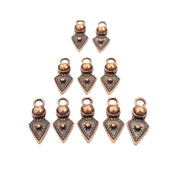 10 Copper Charm Antique Copper Charm Antique Copper Plated Metal (22x9mm) G17066