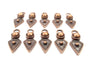 200 Copper Charm Antique Copper Charm Antique Copper Plated Metal (22x9mm) G17066