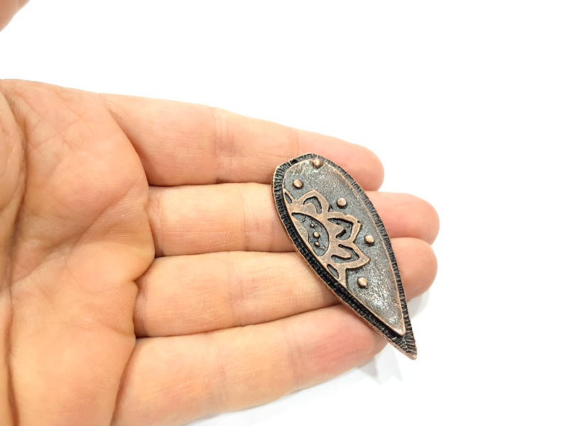 Copper Pendant Antique Copper Pendant Antique Copper Plated Metal (58x25mm) G15906