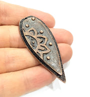 Antique Copper Pendant Antique Copper Plated Metal (58x25mm) G15906