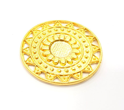 Gold Pendant Gold Plated Metal Pendant (37mm)  G10947