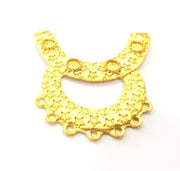 Gold Pendant Blank Gold Plated Metal (43x43mm)  G10994