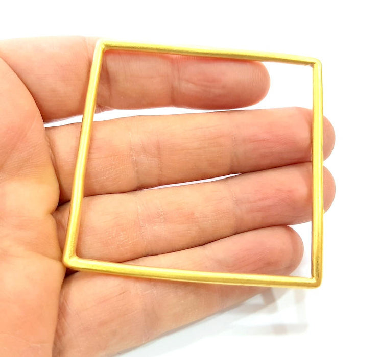 Large Square Frame Connector Gold Plated Metal (62mm)  G11000