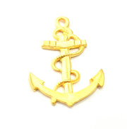 Anchor Pendant Gold Pendant Connector Gold Plated Metal (48x30mm)  G11009