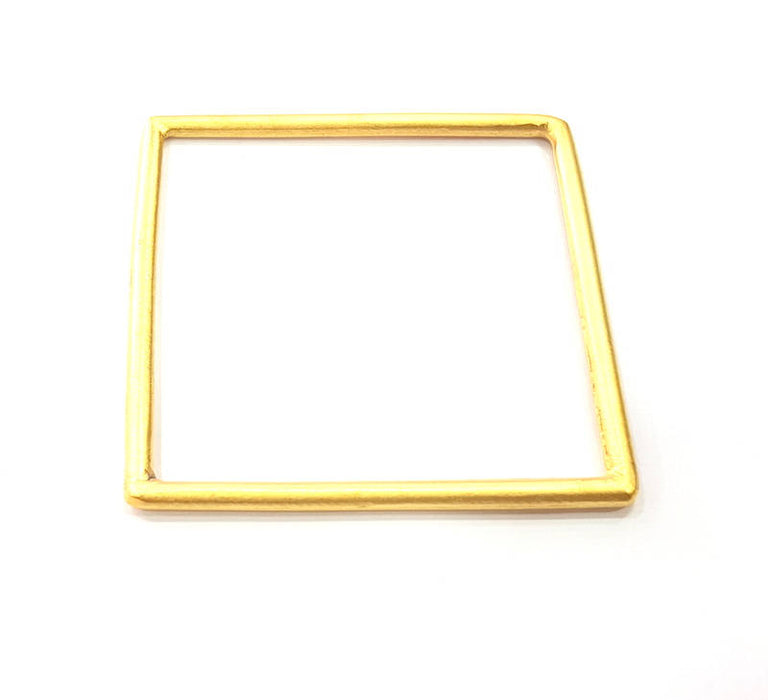 Large Square Frame Connector Gold Plated Metal (52mm)  G11010