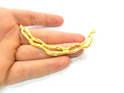 Gold Collar Pendant Gold Plated Metal (92x11mm)  G11016