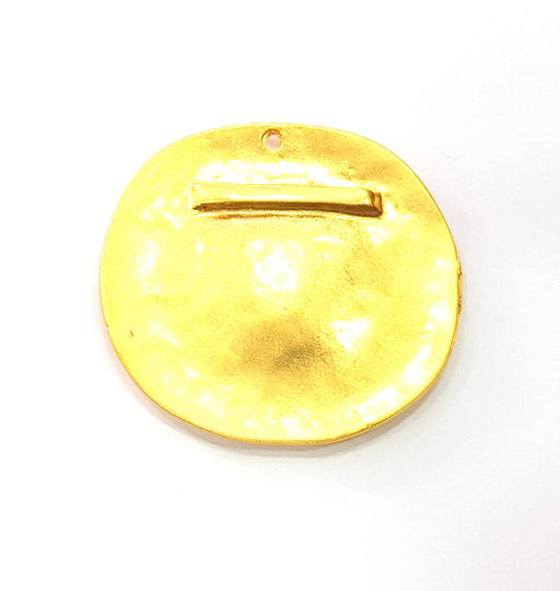 Gold Charm Gold Plated Metal (35x34mm)  G11034