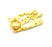 Gold Pendant Blank Mosaic Base inlay Blank Necklace Blank Resin Blank Mountings Gold Plated Brass ( 10mm blank ) G11037