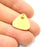 2 Gold Charm Gold Plated Metal (17x17mm)  G11047