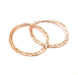 2 Rose Gold Circle Charms Rose Gold Plated Connectors (40 mm)  G11061