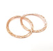 2 Rose Gold Circle Charms Rose Gold Plated Connectors (40 mm)  G11061