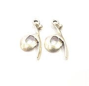 10 Silver Charms Antique Silver Plated Metal (24x11mm) G11062