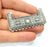 Silver Pendant Antique Silver Plated Pendants (62x31mm)  G11076