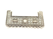 Silver Pendant Antique Silver Plated Pendants (62x31mm)  G11076