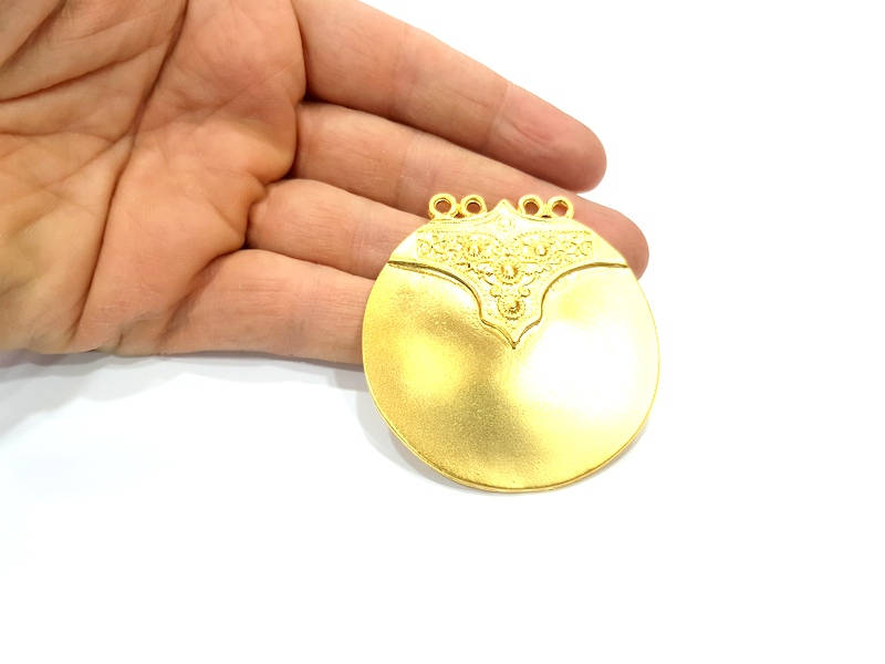 Gold Pendant Gold Plated Metal (58mm)  G11142