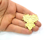Gold Connector Pendant Gold Plated Metal (47x46mm)  G11143