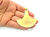 Large Axe Pendant Tribal Pendant Matte Gold Pendant (68x62mm)  G12172