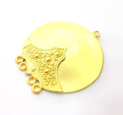 Medallion Pendant Gold Pendant Gold Plated Metal (58mm)  G12177