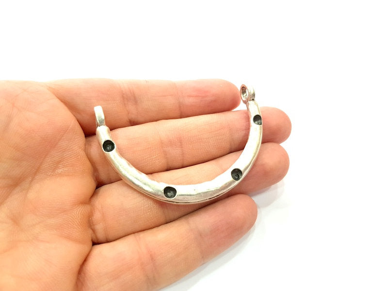 Silver Bangle Blank Component Bracelet Components Pendant Antique Silver Plated ( 4 mm blank )  G12186