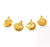 4 Bird Charm Gold Plated Charm Gold Plated Metal (19x16mm)  G12202