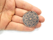 Copper Pendant Antique Copper Pendant Antique Copper Plated Metal (40mm) G11268