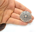 Copper Pendant Antique Copper Pendant Antique Copper Plated Metal (40mm) G11269