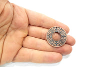 2 Copper Charm Antique Copper Charm Antique Copper Plated Metal (30mm) G11272
