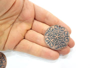 Copper Pendant Antique Copper Pendant Antique Copper Plated Metal (40mm) G11276
