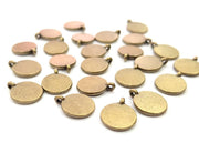 20 Antique Bronze Charm Antique Bronze Plated Metal  (10mm) G12265