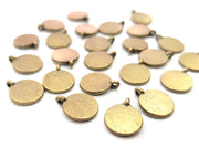 20 Antique Bronze Charm Antique Bronze Plated Metal  (10mm) G12265