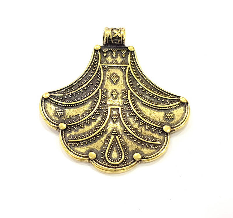 Antique Bronze Pendant Antique Bronze Plated Metal ( 56x51mm) G11298