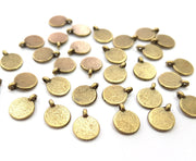 20 Antique Bronze Charm Antique Bronze Plated Metal  (8mm) G12270