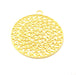 Gold Pendant Gold Plated Metal (50mm)  G11326