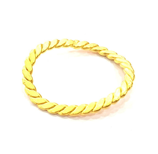 4 Folded Ring Connector Gold Plated Metal (31x24mm)  G11332