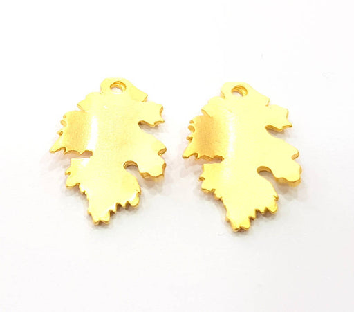 4 Leaf Charms Gold Plated Charms (25x17mm)  G11358