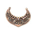 2 Crescent Charm Antique Copper Plated Metal (33x29mm) G12369